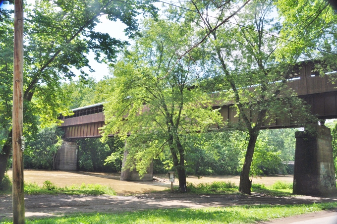 covered bridge on the Mohican Valley Trail, Ohio